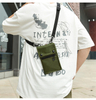 Lightweight RFID protected badge ID card holder travel neck pouch wallet nylon wallet neck sling bag for men