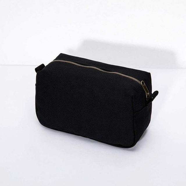 High Quality Cotton Cosmetic Bag Eco Friendly Toiletry Bag OEM Beauty Cosmetic Make Up Toiletry Makeup Bag