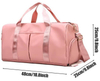 Upgraded Pink Gym Travel Duffel Bags Overnight Carry On Weekender Lady Yoga Dance Duffle Bag for Women