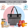 Custom Logo Insulated Leak-Proof Thermal Lunch Box Reusable Lunch Tote Insulated Cooler Bag for Women