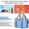 Outdoor Picnic Hiking Leakproof Customize Logo Soft Tote Thermal Cooler Bags Insulated Lunch Bag With Handles