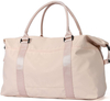 New Beige Travel Duffel Bag Sports Tote Gym Bag Shoulder Weekender Travel Bag for Women