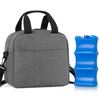 Grey Breastmilk Cooler Bag Travel Baby Bottle Carrier Tote Bag Fits Up to 6 Large 9 Ounce Bottles cooler bag