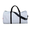 New Baseball Duffel Bag With Stripes Large Size Duffle Canvas Overnight Travel Bag Stitching White Baseball Bag
