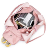 Multi Pockets Fashion Women Gym Sport Yoga Duffel Bag Travel Handbag With Shoe Compartment