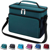 Custom Leakproof Reusable Insulated Cooler Lunch Bag Office Work Picnic Hiking Beach Lunch Box Organizer for Women