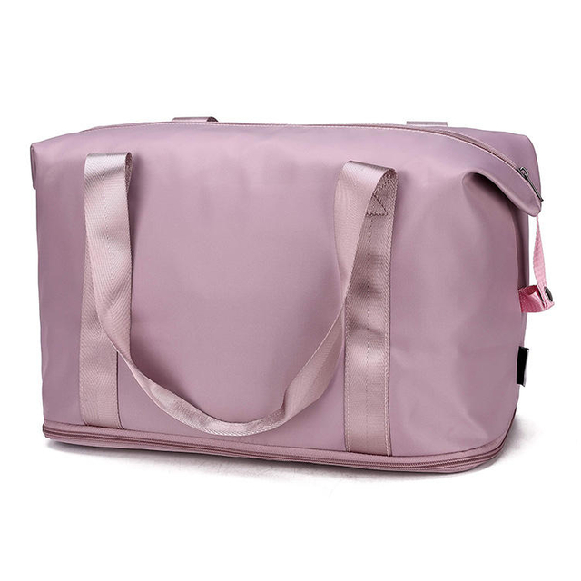 Expandable Extra Large Pink Duffel Gym Bag Foldable Gym Sport Duffel Bag