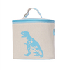 Custom Logo School Kids Office Handbag Lunch Insulation Waterproof Cotton Linen Lunch Cooler Bag