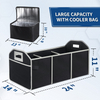Waterproof Car Trunk Storage Organizer Groceries Collapsible Cargo Trunk Storage Organizer for Car SUV Van Auto Sedans