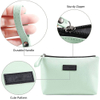 Travel Makeup Bag with Zipper Pu Leather Makeup Pouch Cosmetic Bags for Women