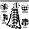 Promotion Single Bottle Wine Tote Bag with Shoulder Strap Insulated Padded Thermal Wine Carrier Bag for One Bottle