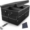Collapsible Car Trunk Storage Organizer Multi Compartment SUV Trunk Organizer with Adjustable Securing Straps