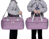 Fashion Girls Purple Duffel Bags with Shoes Compartment Weekend Travel Spend The Night Gym Duffle Bag Custom Manufacturers