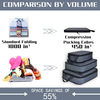 Logo Compression Packing Cubes Set Various Sizes Travel Luggage Packing Organizers Accessories
