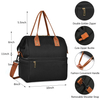 Custom Logo Double Deck Large Capacity Lunch Bags Women Insulated Lunch Box Cooler Tote Bag Organizer For Outdoor