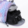 Custom Lightweight 18 Inch Sport Gym Duffel Bag for Kids Girls Waterproof Overnight Weekender Travel Bag with Shoe Compartment