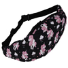 BSCI Factory Unicorn Print Women\'s Outdoor Fanny Pack Sports Headphones Running Fitness Portable Waist Bag