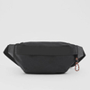 Customize Logo Black Nylon Cross Body Chest Fanny Pack Men Waist Bag Sling Bag