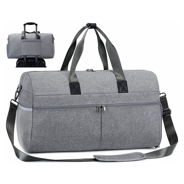 Travel Luggage Bags on Sale Canvas Weekend Overnight Gym Bag with Shoe Compartment for Men Women