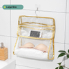 Bathroom Transparent Waterproof Toiletries Hanging Clothes Towel Storage Underwear Dustproof Bag