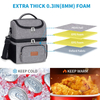 Soft Sided Beach Drink Cooler Bags Leakproof Double Compartment Insulated Thermal Lunch Bag For Adults Picnic