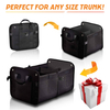 Collapsible Trunk And Backseat Car Organizer, Trunk Storage Organizer with Adjustable Straps