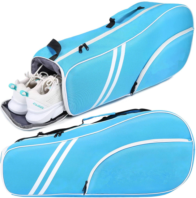 Manufacturers Custom Tennis Bag Tennis Racket Bag Men And Women Protection And Fixed Pad Racket Bag With Shoe Separator