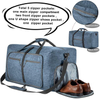 Large Capacity Folding Travel Bag Waterproof Camping Women Sport Duffel Bags Men Carry Overnight Weekender Bag Shoe Compartment