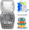 Leakproof Breast Milk Cooler Breastmilk Storage Bag Cooler Baby Bottle Bag with Portable Handle Ice Pack For Mummies