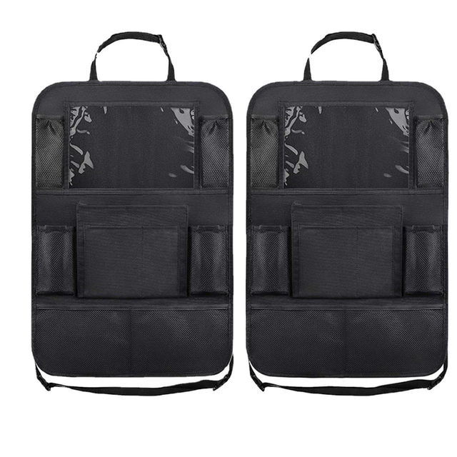 Backrest Storage Bag For IPAD Anti-kick Cushion For Seat Back Car Back Storage Bag Car Back Seat Organizer Bag