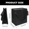 Leak-Proof Waterproof Car Trash Bin Collapsible Portable Auto Garbage Bag Large Capacity Trashcan Storage Bag Black