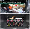Customized Logo Collapsible Car Trunk Organizer Backseat Storage Container Car Organizer Bag