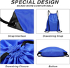 Promotional Polyester Reusable And Durable Drawstring Backpack Bag Portable Carrying Storage Bag Drawstring Pocket