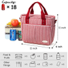 Insulated Lunch Bag Large Lunch Tote Bag With Removable Shoulder Strap Durable Reusable Cooler Lunch Bag with Side Pockets