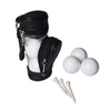 Detachable Custom Mini Golf Accessories Pouch Leather Cylinder Golf Tee Ball Storage Bag with PVC Window Factory