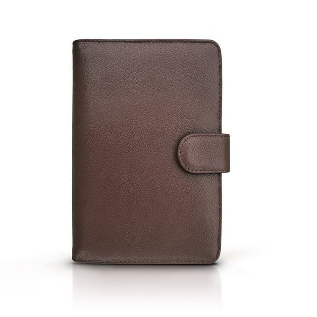 Custom Logo RFID Blocking Leather Passport Holder Slim Purse Pocket Wallet for men and women