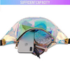 Waterproof Shiny Transparent Clear Holographic Laser Bum Bag Reflective Fanny Pack Hologram Waist Bag