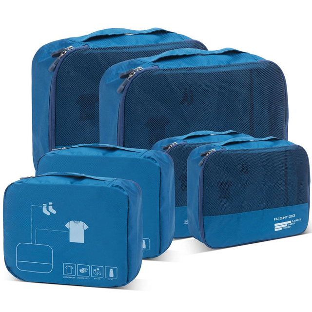 Ultimate Packer 5pc Sampler Set Suitcase Travel Organizer Luggage Bags