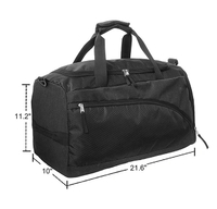 61L Extra Large Football Bag Sport Travel Bag, Custom Waterproof Sports Gym Duffle Bag with Shoe Compartment