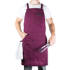 Custom yellow leather bib apron welding carpenter apron for man