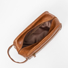 Wholesale Overnight Travel Dopp Kit Washing Toiletry Bag Leather for Men Waterproof Portable Luxury PU Mens Shaving Bag