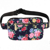 Wholesale Flower Full Printing Pattern Nylon Bum Bag Waist Stylish Custom Hip Bag Fanny Pack
