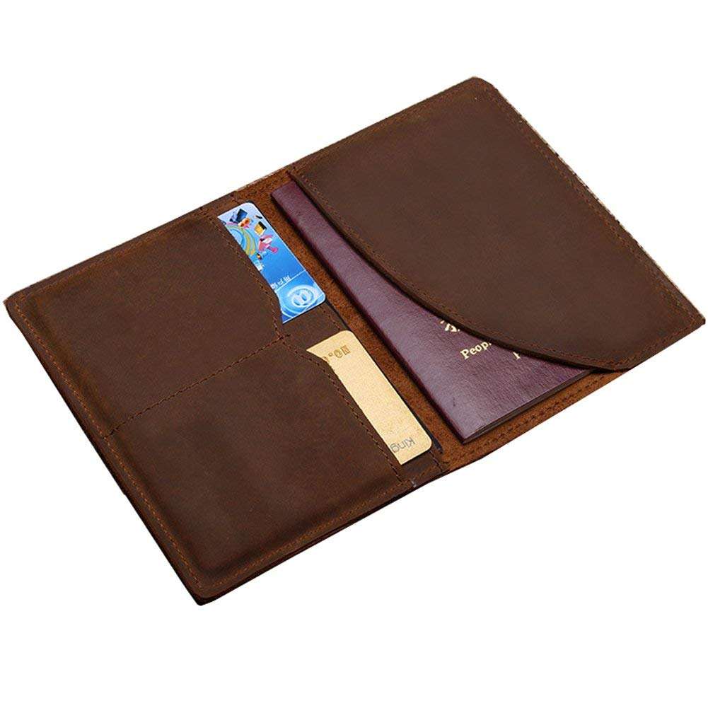 Travel Leather Men's Money Hand Wallet bag Passport Organizer
