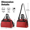Large Zipper Open Waterproof Insulate Lunch Tote Bag With Shoulder Strap