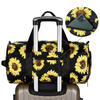 Custom Printing Sunflower Luggage Duffel Bags Women Sports Gym Fitness Duffle Bag Weekender Travel Bag