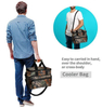 Custom Logo Leakproof Travelling Picnic Fish Cans Insulation Thermal Bag Camouflage Hunting Insulated Cooler Bag