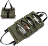 Hanging Canvas Roll Up Tool Bag Multi Purpose Canvas Tool Bag, Heavy Duty Durable Cotton Toll Tote Bag
