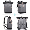 Custom Antitheft Large Rolltop School Backpack Bags for Men Women Waterproof 15.6 Inch Laptop Daypack School Bag with Usb Port