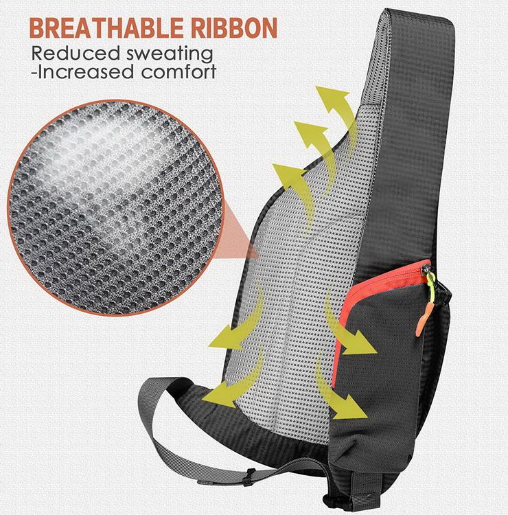 Wholesale top quality mens shoulder bag waterproof promotion sling bag crossbody