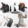 Makeup Brush Organzier Bag High Capacity Portable Stand-Up Makeup Brush Holder,Professional Artist Makeup Brush Sets Case Waterp